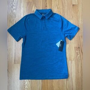 NWT! Zella Men's Blue Performance Polo Shirt